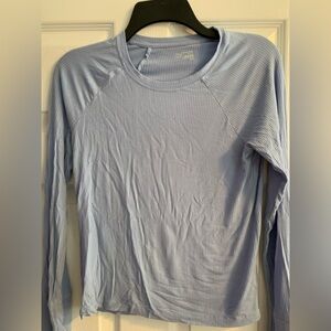 Light Blue Long Sleeve Women's Top
